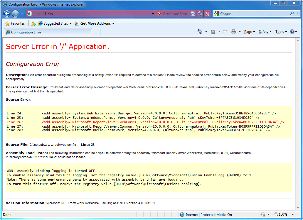 Could Not Load File Or Assembly An Attempt Was Made To Load A Program