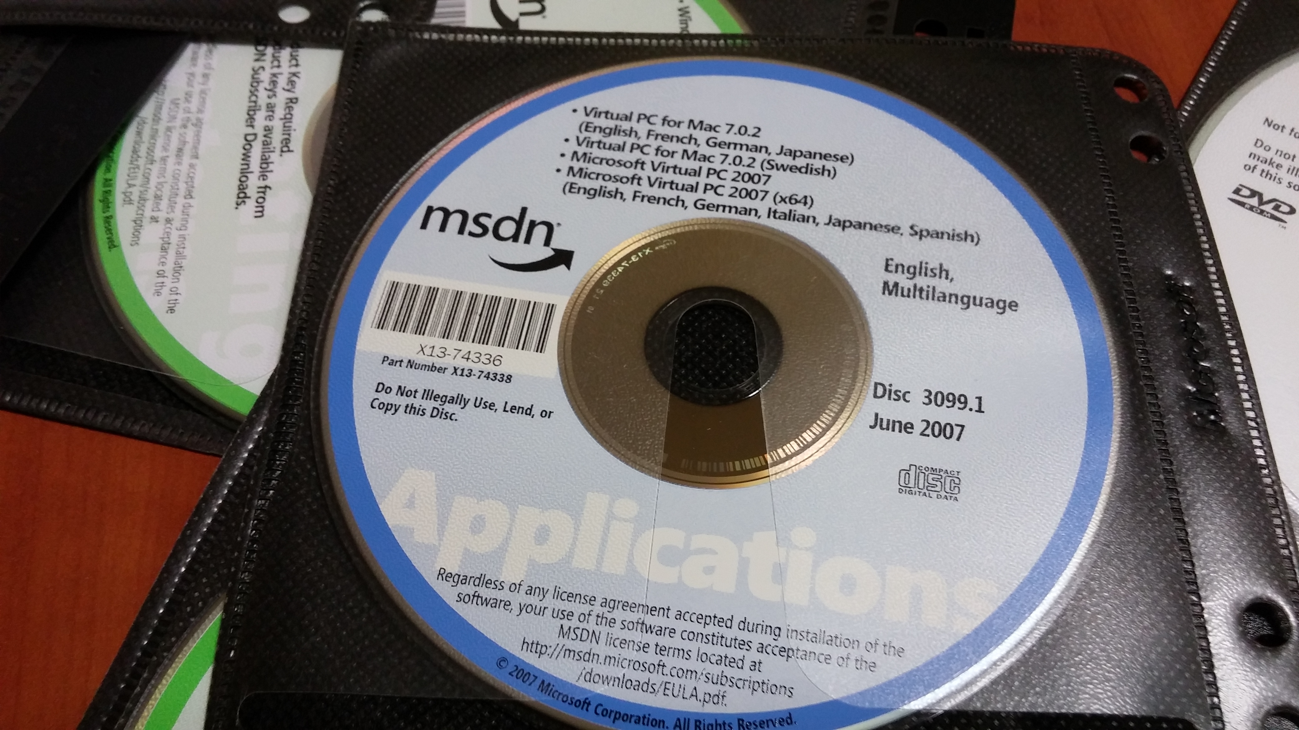 MSDN disk from June 2007