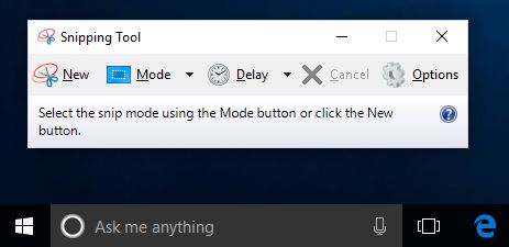 installing snipping tool windows 10