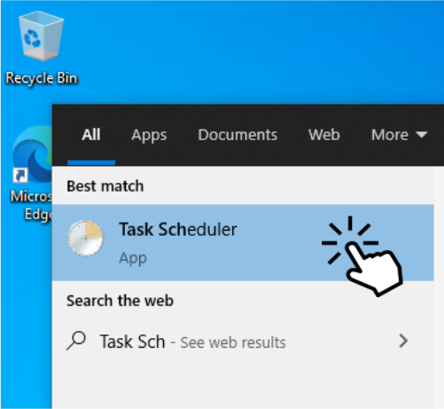 Click on Task Scheduler